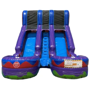 15' Dual Lane Purple Slide
