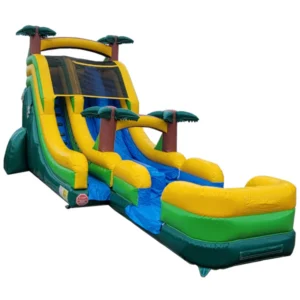 19' 2-Lane Palm Tree Screamer Slide - Slip n Splash